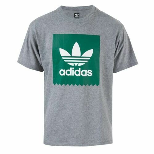 Men’s adidas Originals Solid BB Crew Neck Short Sleeve Cotton T-Shirt in Grey